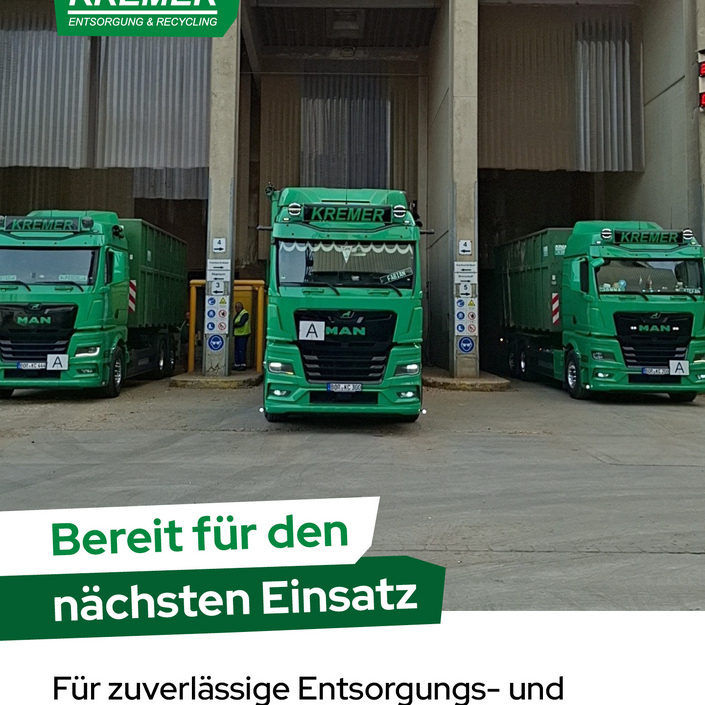 #Kremer #WirSindKremer #Entsorgung #Abfallwirtschaft #Recyclingbranche #Umwelttechnik #NachhaltigeLogistik #Greenteam