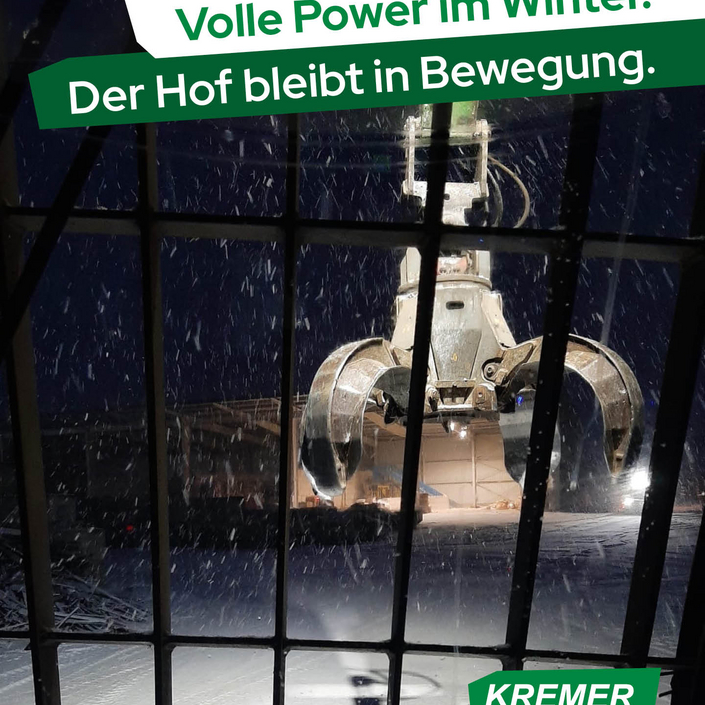 Arbeit bei jedem Wetter ❄️

Auch wenn in der letzten Woche jede Menge Schnee gefallen ist, auf dem Hof bei Kremer wurde...